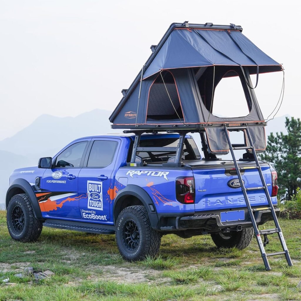 Rooftop Tent Hard Shell, Aluminum Roof Top Tent Hardshell for Camping Truck Van Suitable for Jeep SUV Car.