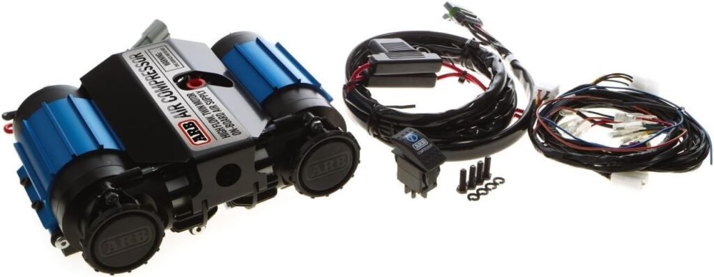 ARB INFLATION3 Twin High Performance Air Compressor CKMTA12 and Extension Hardware for Easy Installation and Connection in a New Printed Box, Ideal for Lockers, Horns, Tire Inflation and Air Tools