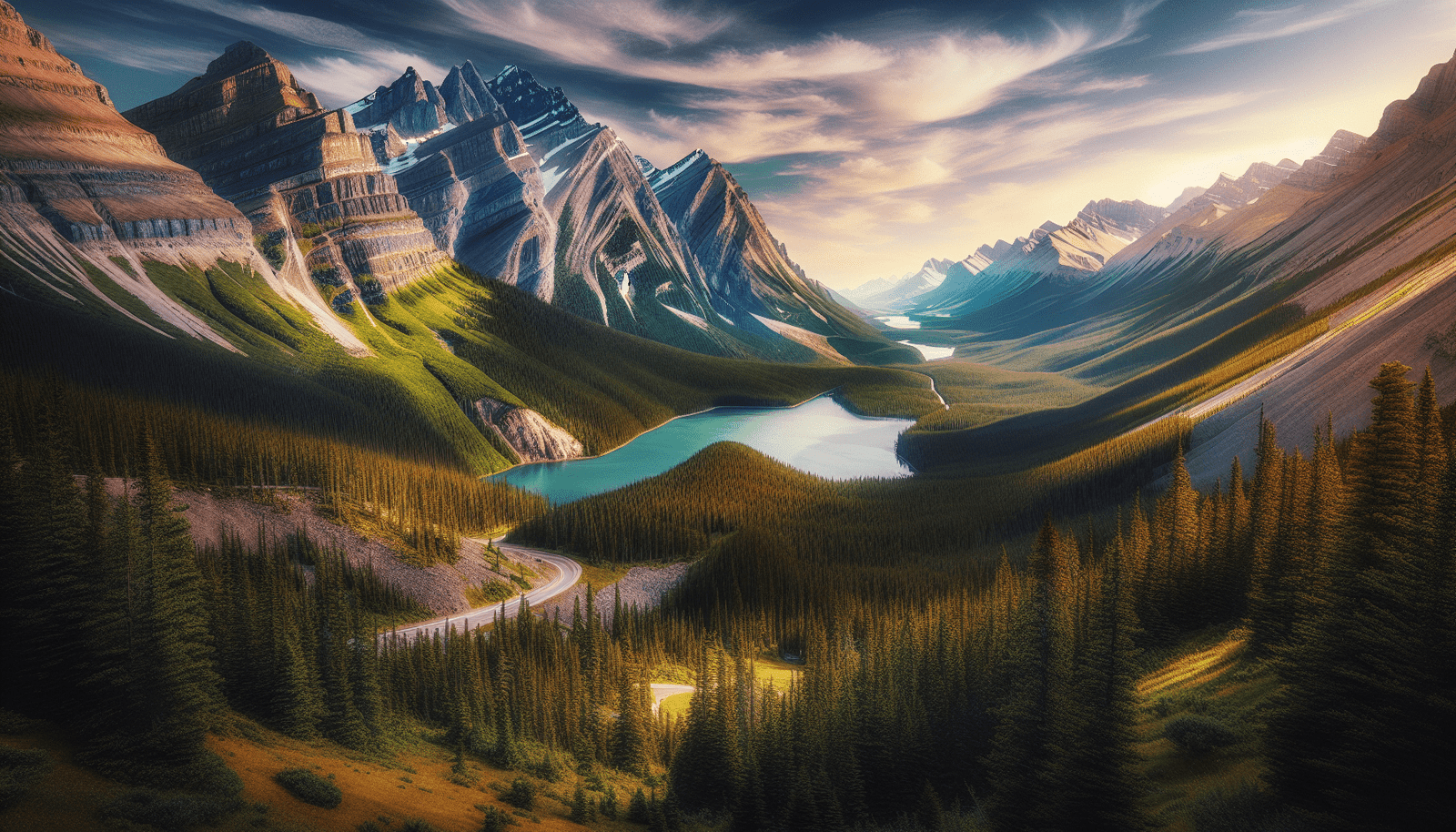 Jasper To Banff Overland Route, Canada