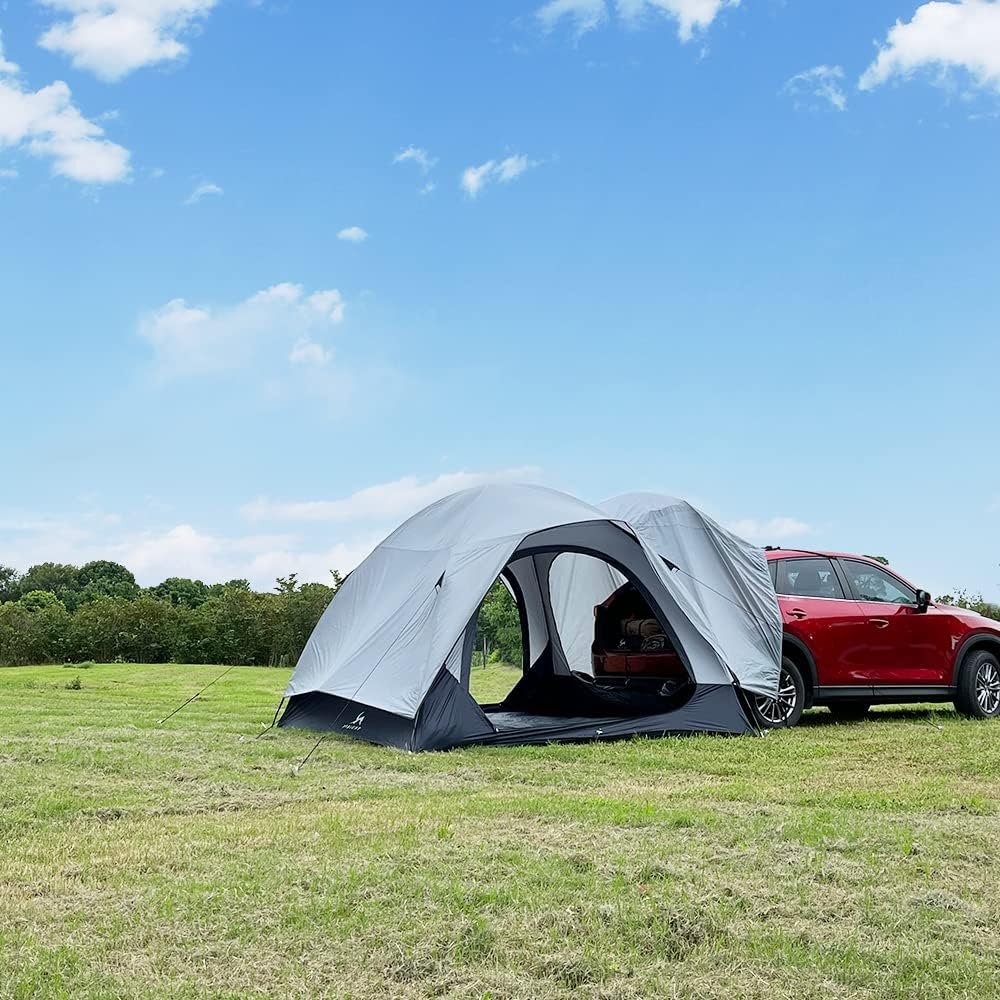 MC TOMOUNT SUV Tent 10ft*10ft*7ft Universal for SUV/CUV/Cars with Rainfly  2 Doors for Camping Family Camping