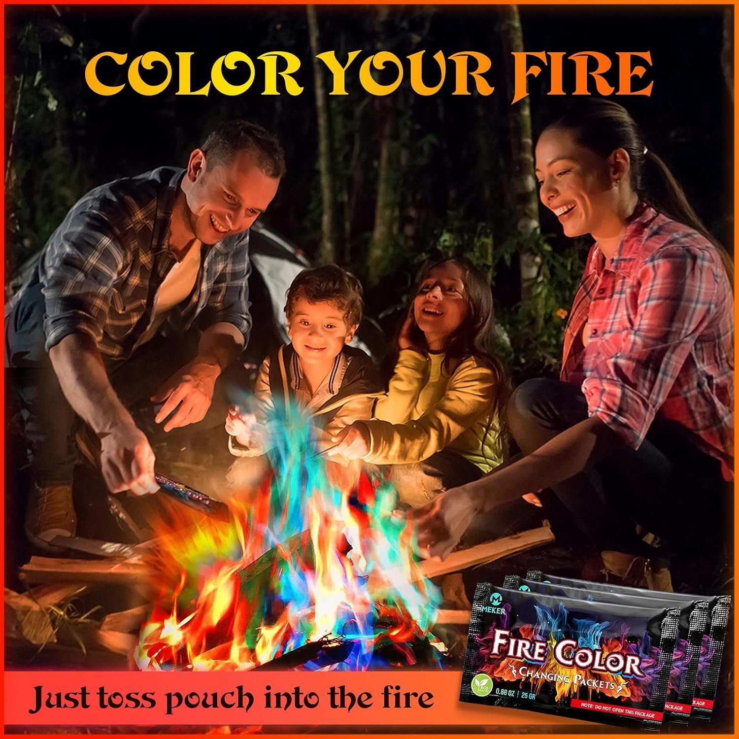 MEKER Fire Color Changing Packets Review